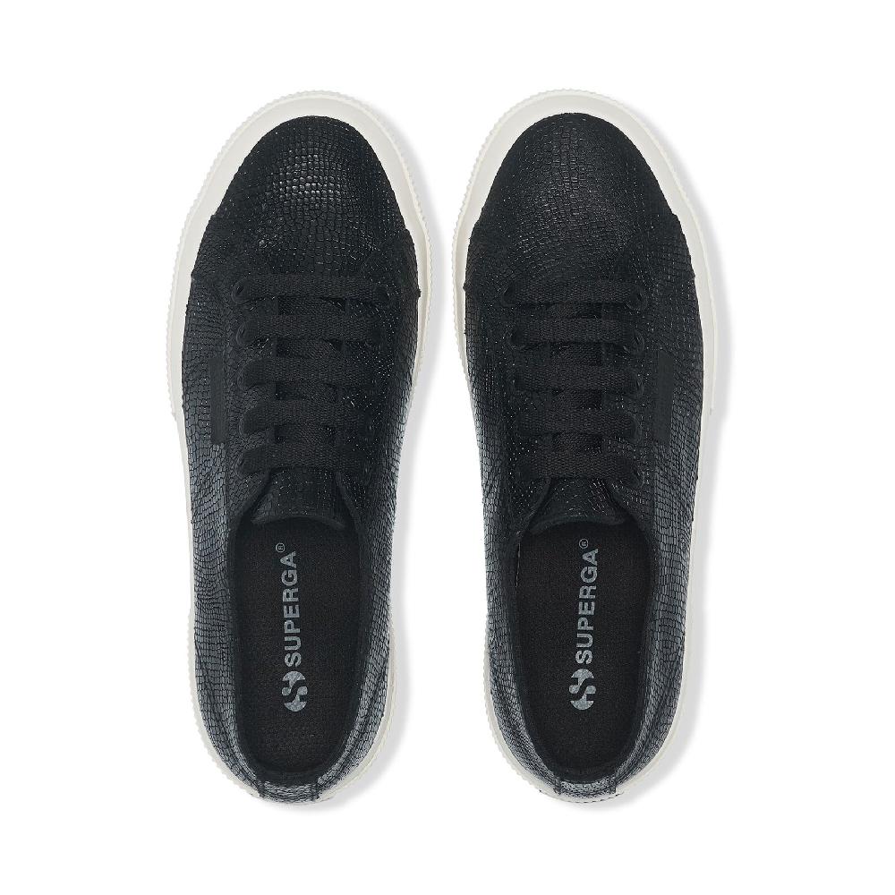 Superga 2750 SNAKE LEATHERBLACK-FAVORIO Sconto