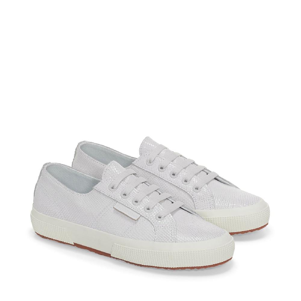 Superga 2750 SNAKE LEATHEROPTICAL WHITE Offerta