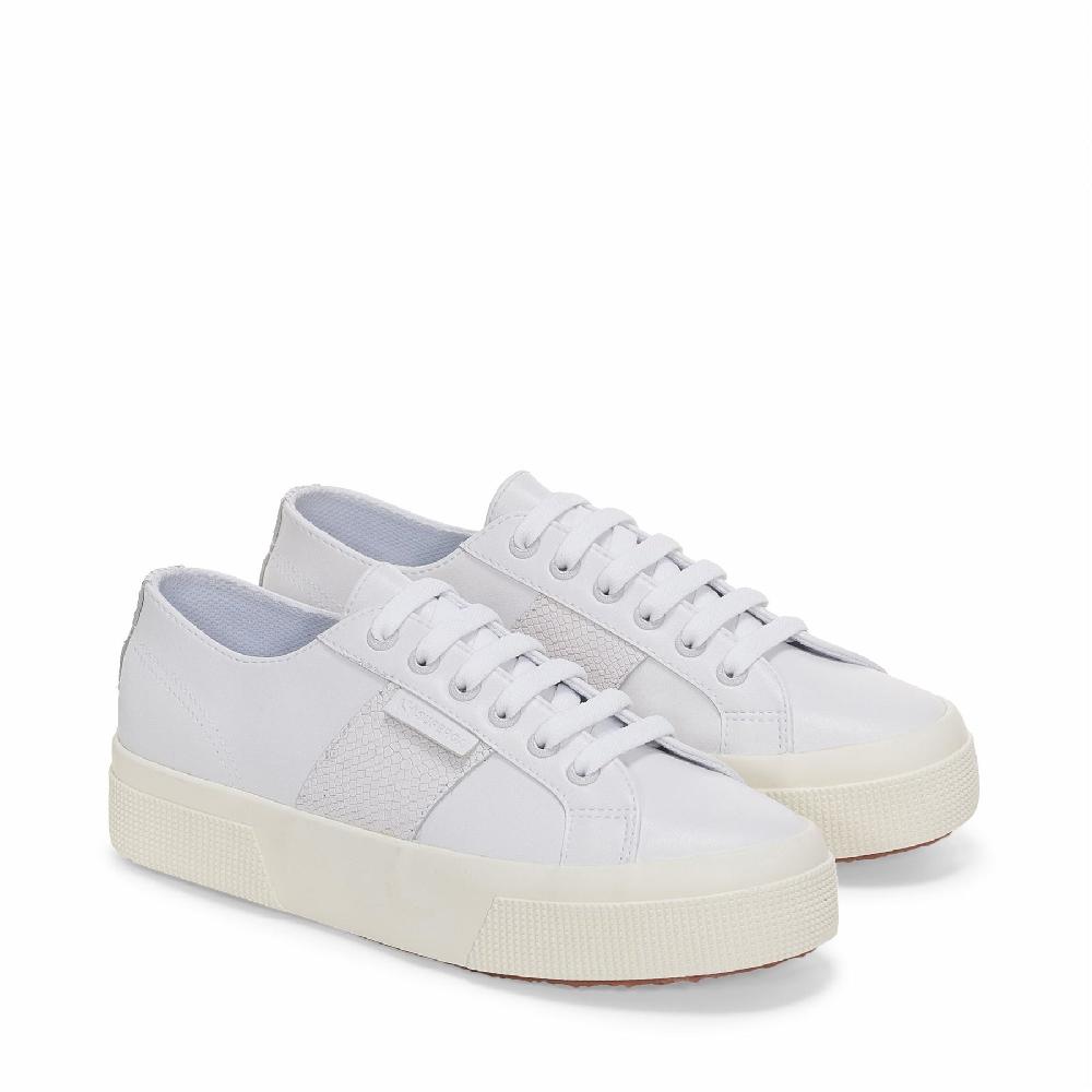 Superga 2740 PLATFORM SNAKEWHITE-SILVER-FAVORIO Online
