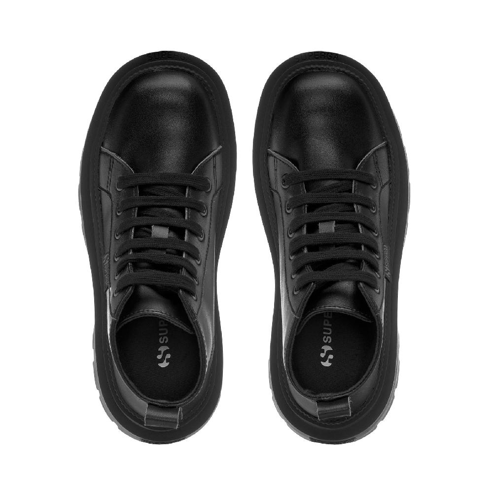 Superga 3052 ALPINA APEX MID VEGAN MATERIALTOTAL BLACK Italy