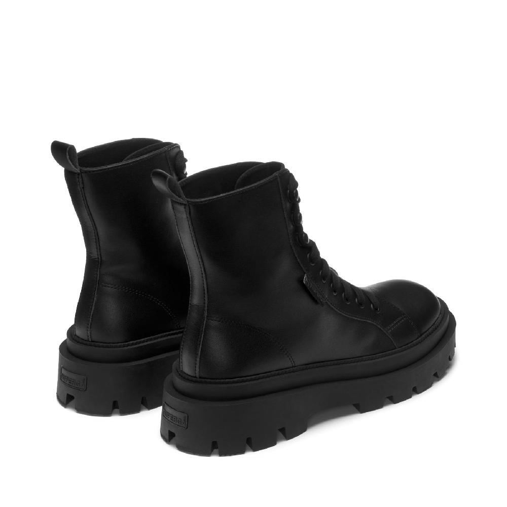 Superga 3051 ALPINA APEX HIGH VEGAN MATERIALTOTAL BLACK Italia