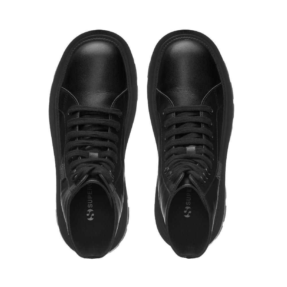 Superga 3051 ALPINA APEX HIGH VEGAN MATERIALTOTAL BLACK Italia
