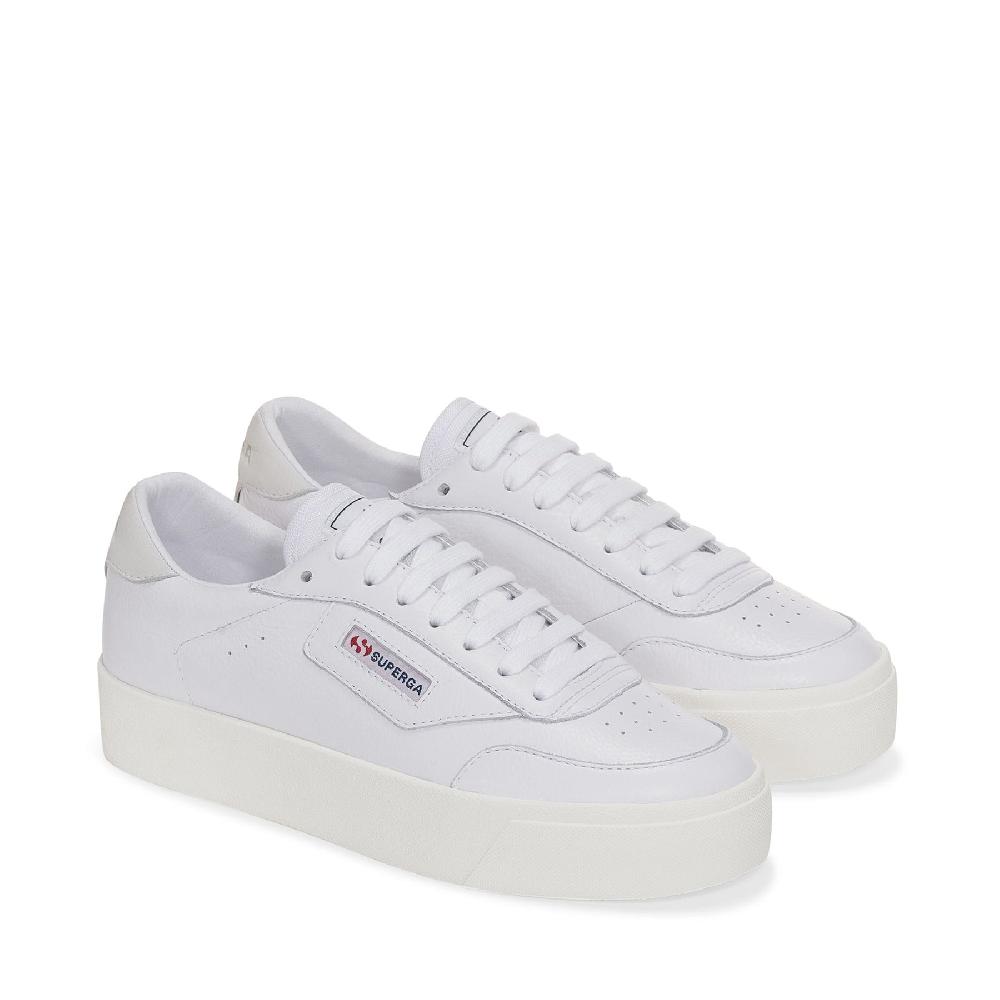 Superga 3854 COURT PLATFORMWHITE-FAVORIO Vendita