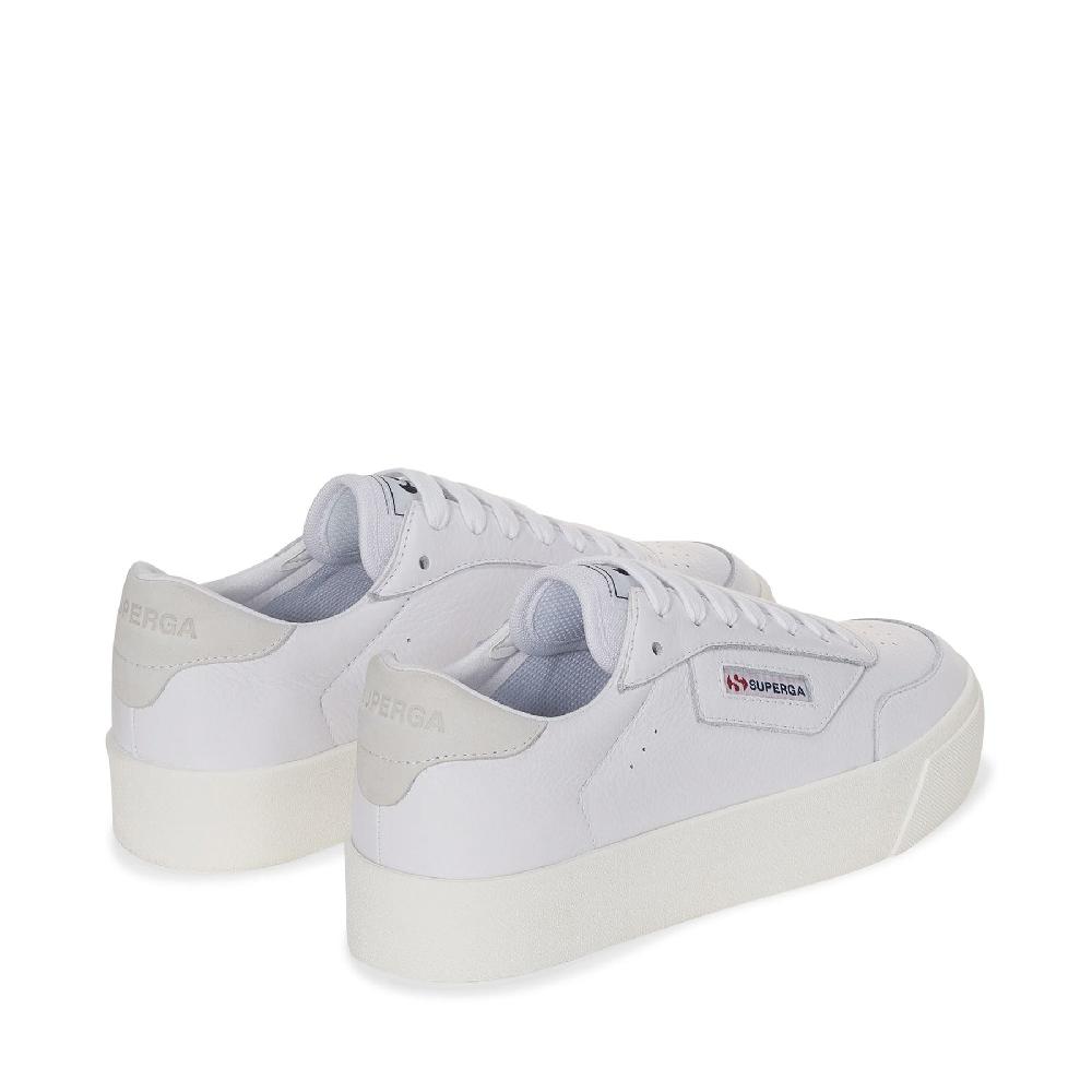 Superga 3854 COURT PLATFORMWHITE-FAVORIO Vendita
