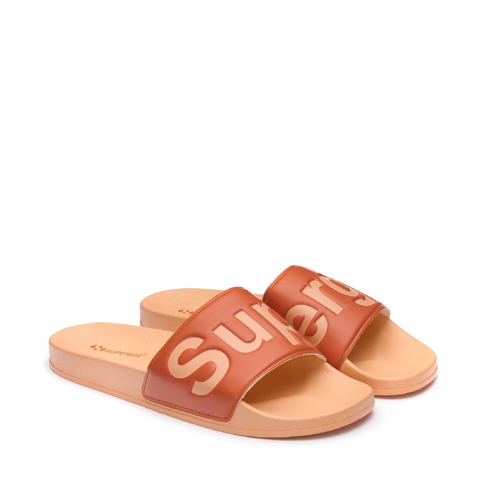 Superga 1908 SLIDES POLYSOFTORANGE MELON-ORANGE MD Nuovo
