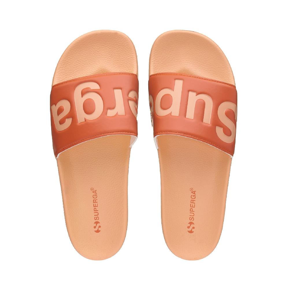 Superga 1908 SLIDES POLYSOFTORANGE MELON-ORANGE MD Nuovo