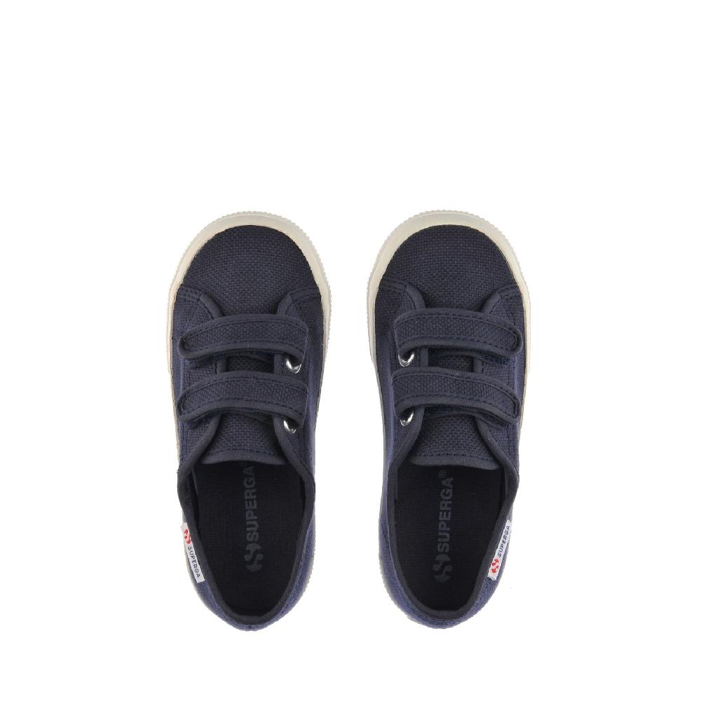 Superga 2725 STRAPS KIDSBLUE GREY DK-AVORIO NUDE Economico