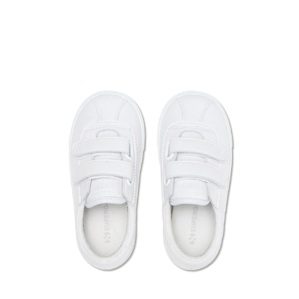 Superga 2843 KIDS CLUB S STRAPS VEGAN MATERIALTOTAL WHITE Pezzi Unici