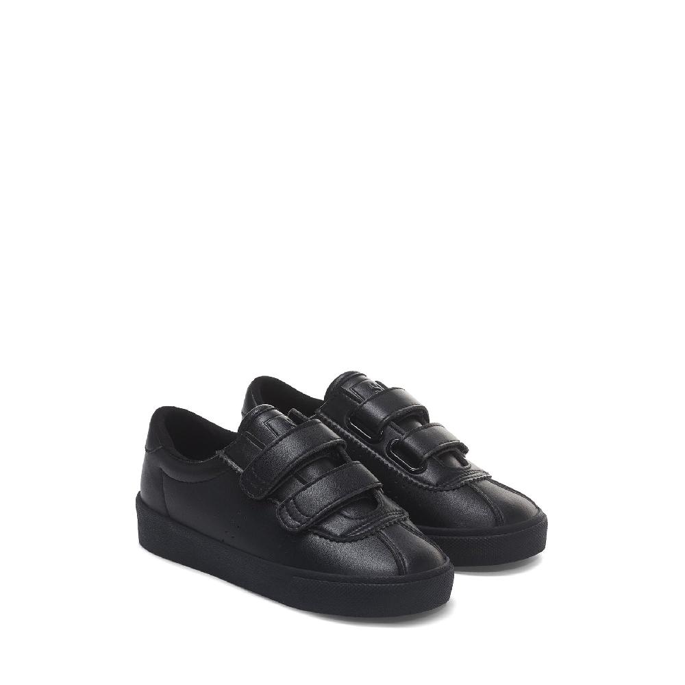 Superga 2843 KIDS CLUB S STRAPS VEGAN MATERIALTOTAL BLACK Soddisfazione Garantita
