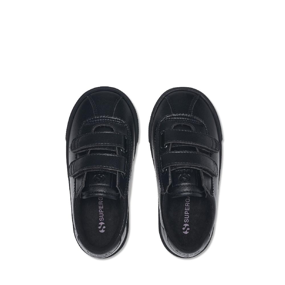 Superga 2843 KIDS CLUB S STRAPS VEGAN MATERIALTOTAL BLACK Soddisfazione Garantita