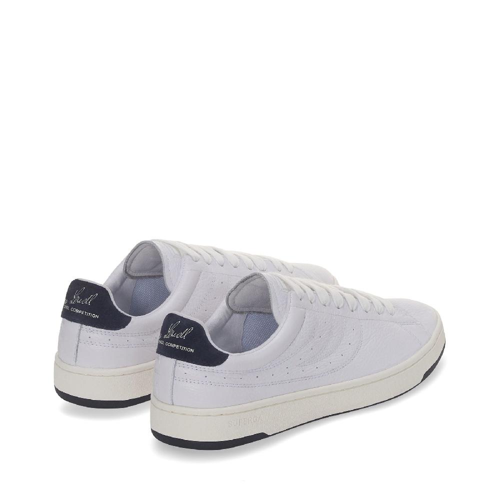 Superga 4833 LENDL MATCHWHITE-WHITE AVORIO-NAVY Vendita Calda