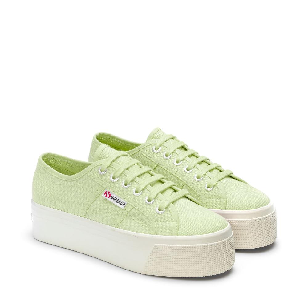 Superga 2790 PLATFORMGREEN PRIMROSE-F AVORIO Acquista Ora