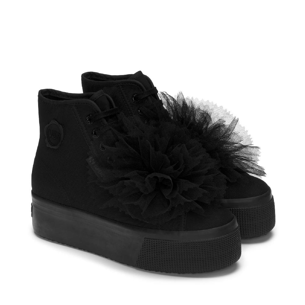 Superga 2708 HI TOP COCKADETOTAL BLACK I Più Venduti