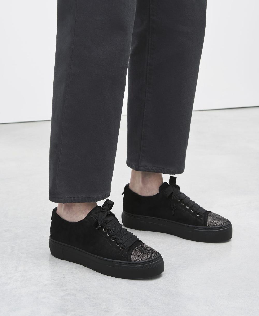 Agl Sneaker con puntina di strass Nero Vananda Crystal Offerta Anniversario
