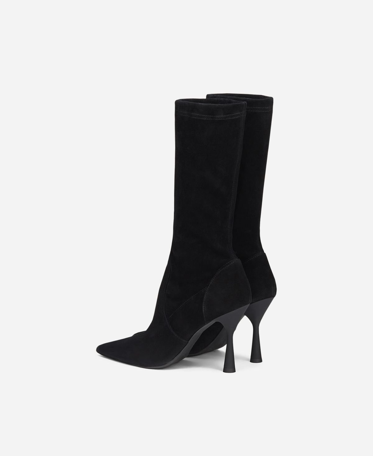 Agl Stivaletto in velour Nero LETIZIA BOOTIE Moda