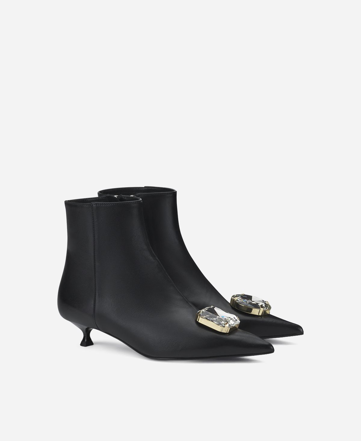 Agl Stivaletto con cristalli Nero Lenor bootie Crystal Italy
