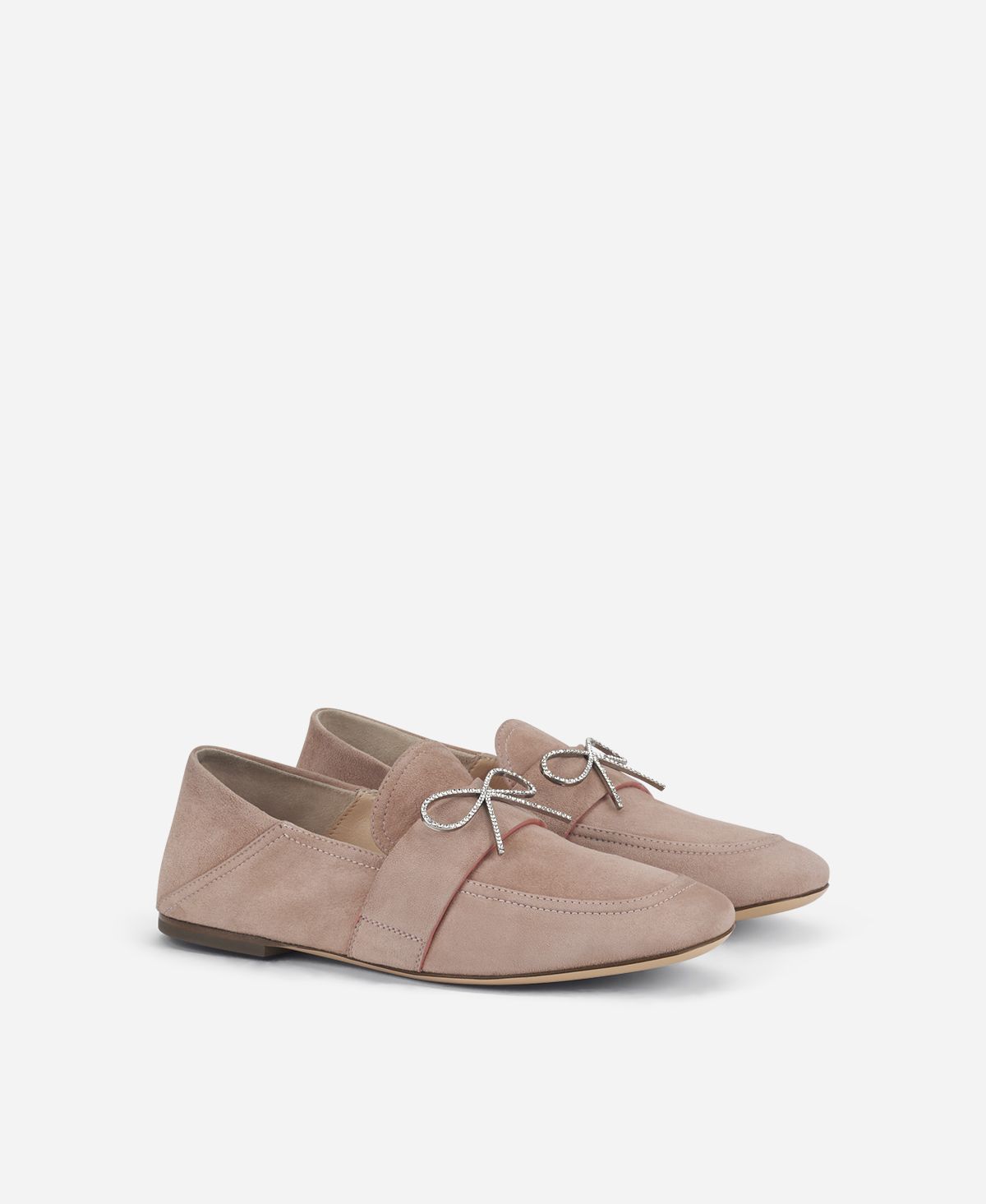 Agl Mocassino con fiocco Beige Crystal Ribbon Vendita