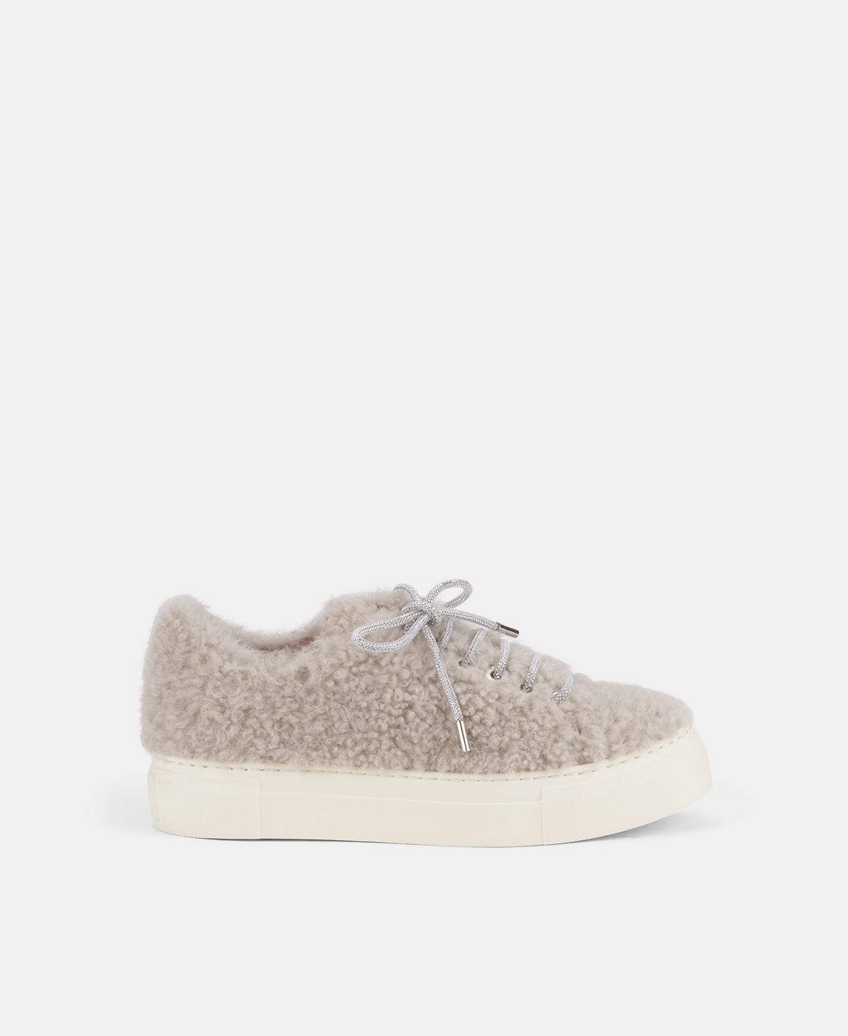 Agl Sneaker in pelliccia Crema Elda