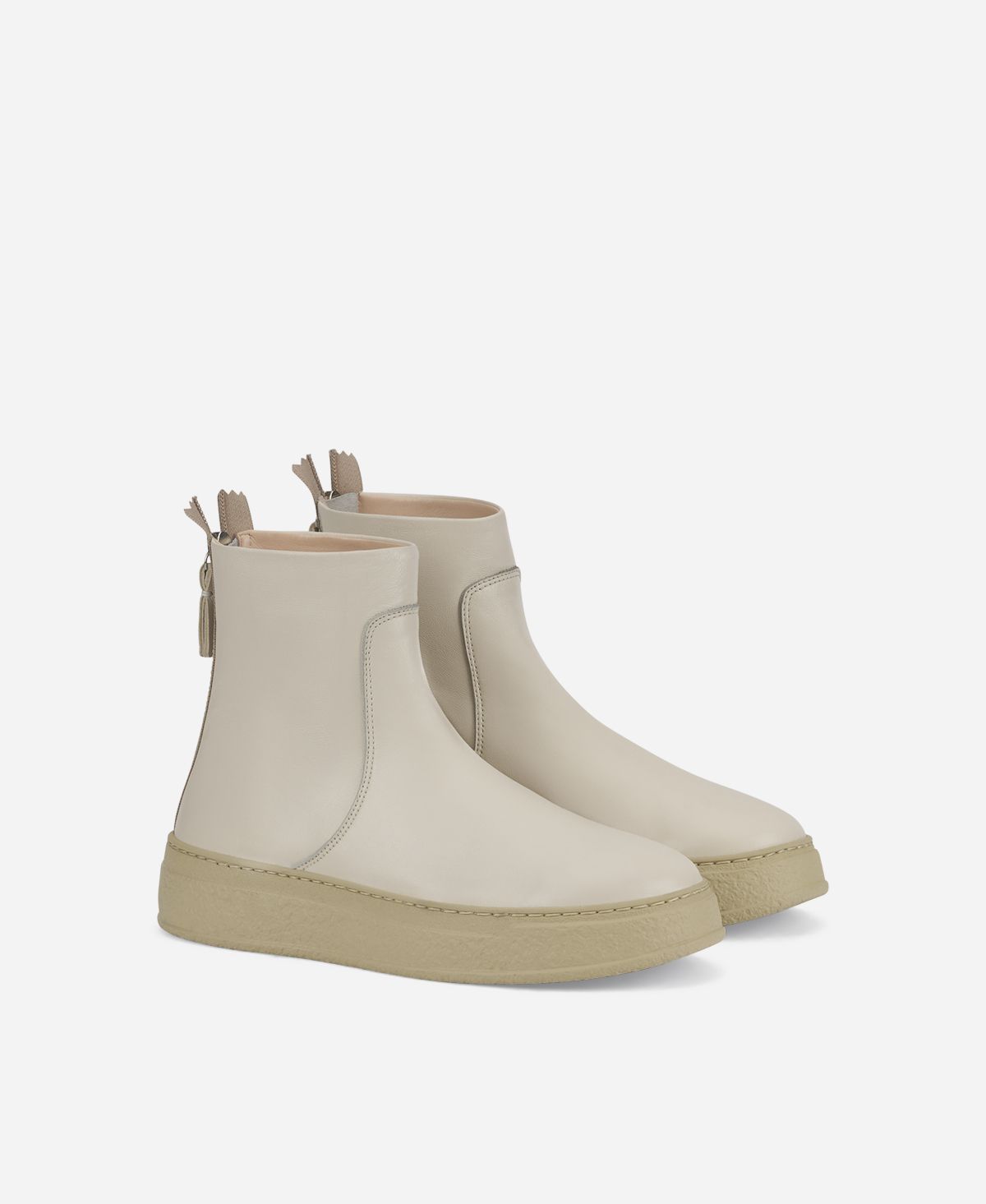 Agl Stivaletto in pelle Crema Giuly Promozione Limitata