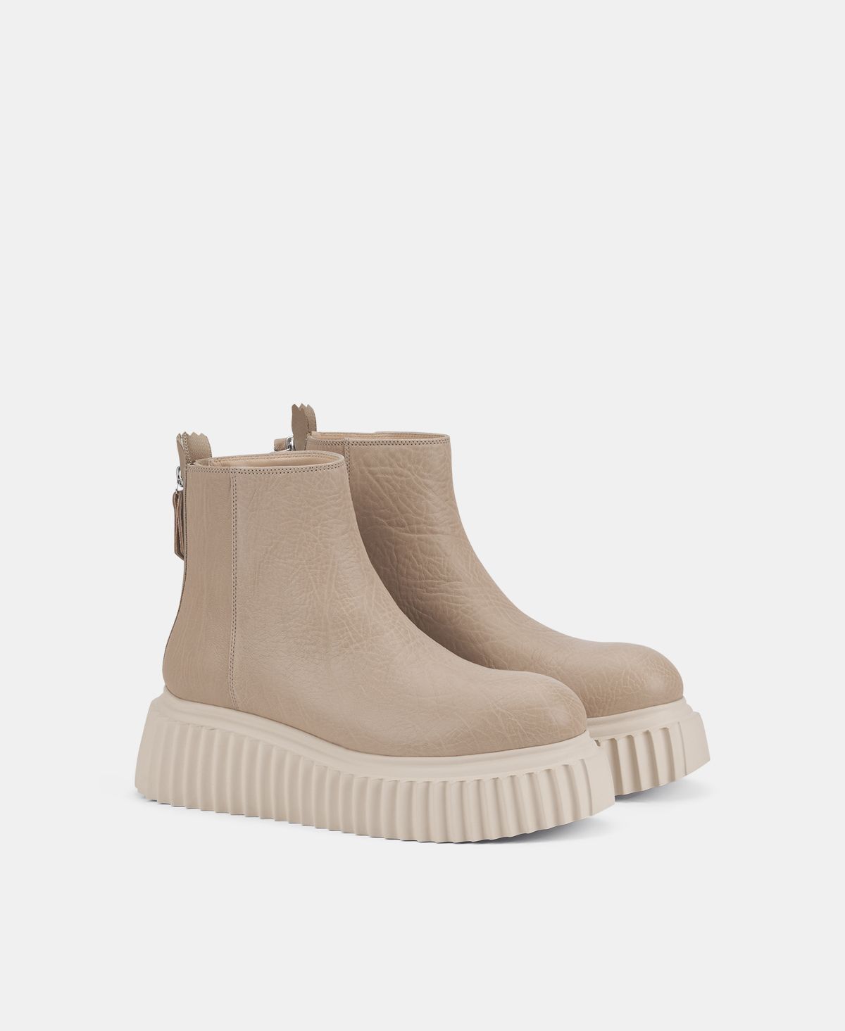 Agl Stivaletto in pelle Beige Sandy Shopping Online