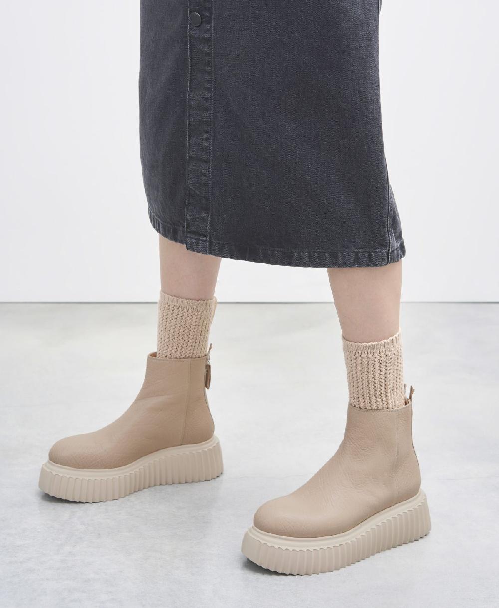 Agl Stivaletto in pelle Beige Sandy Shopping Online