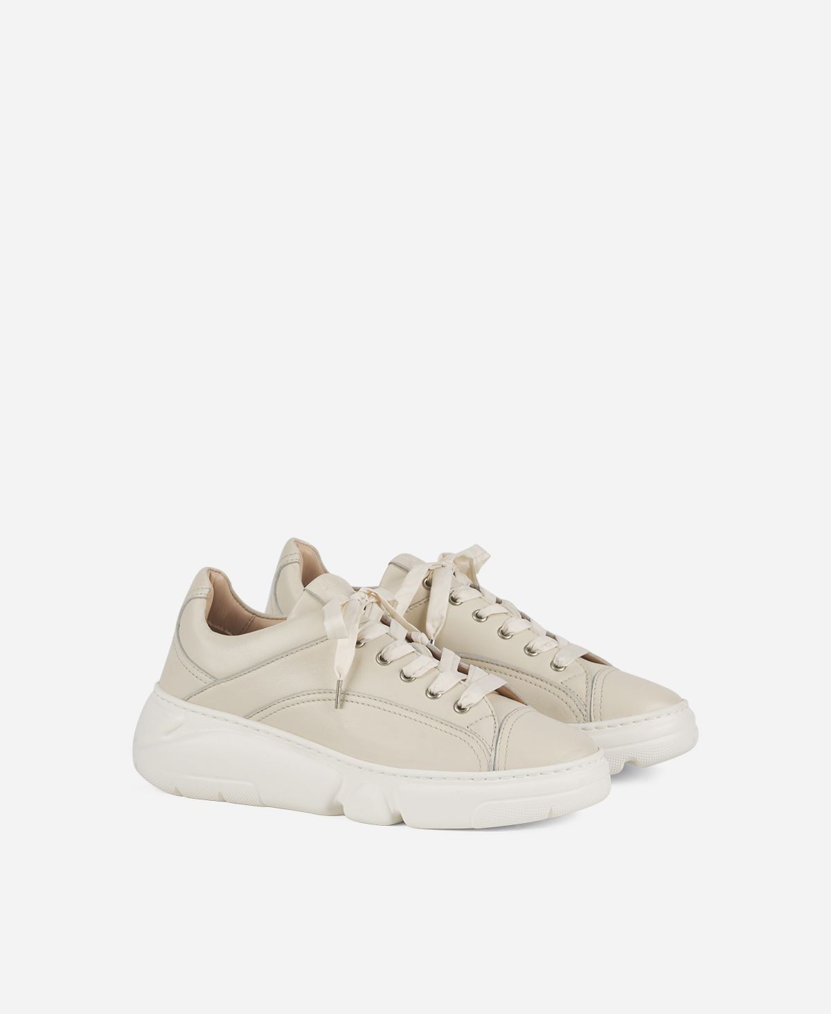 Agl Sneaker con lacci in nylon Avorio Fiona Sottocosto