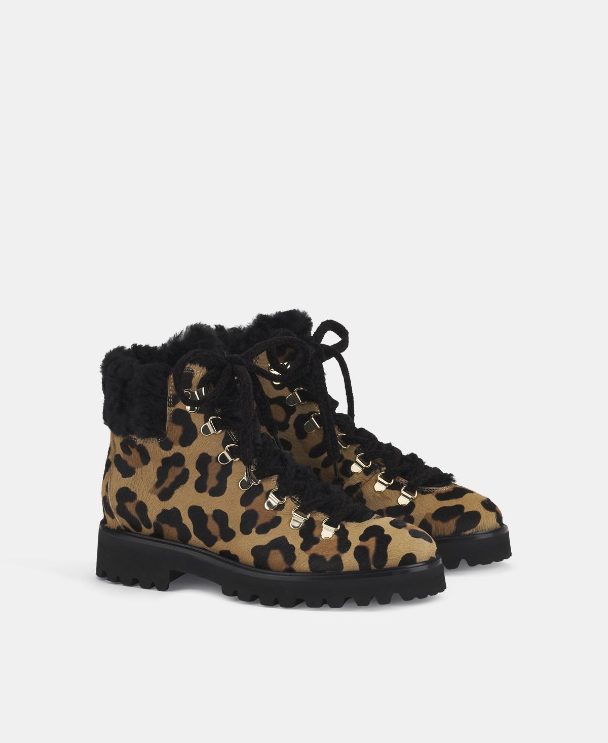 Agl Stivaletto con pelliccia Stampa leopard Goldie Mountain Offerta