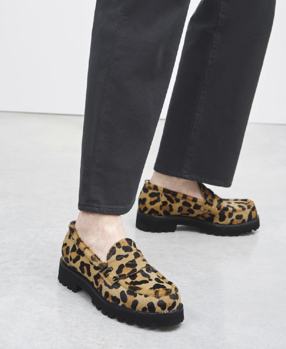 Agl Mocassino animalier con suola chunky Stampa leopard Goldie Economico