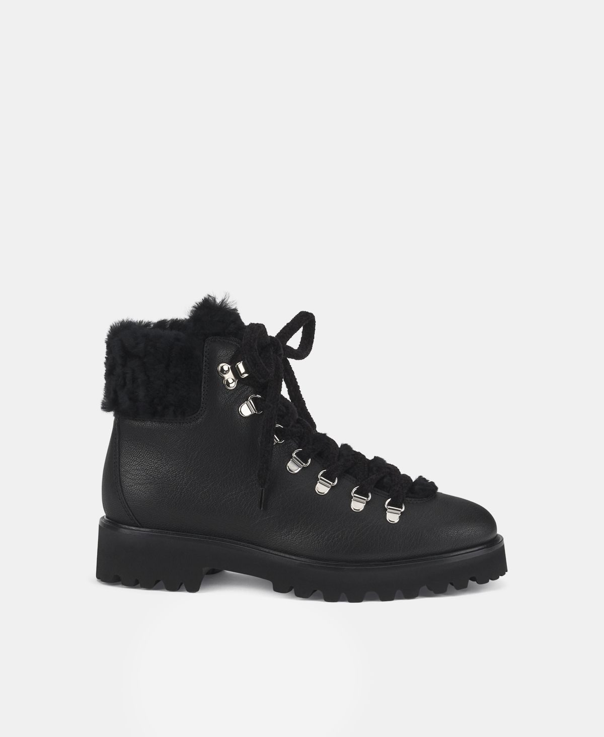 Agl Stivaletto con pelliccia Nero Goldie Mountain