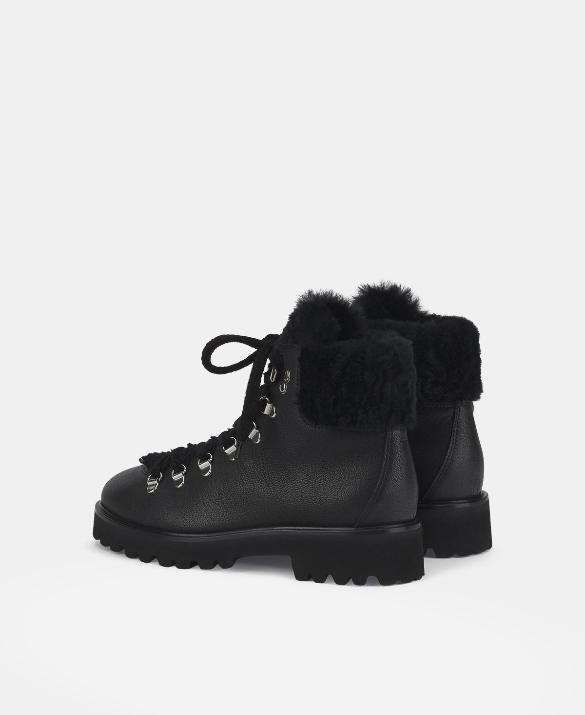 Agl Stivaletto con pelliccia Nero Goldie Mountain Online