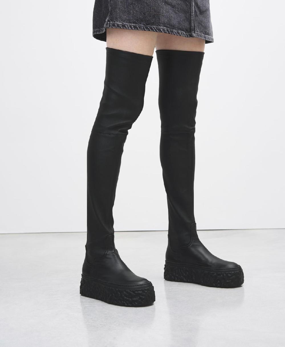 Agl Stivale cuissard stretch Nero Magma Boot Saldi Di Fabbrica