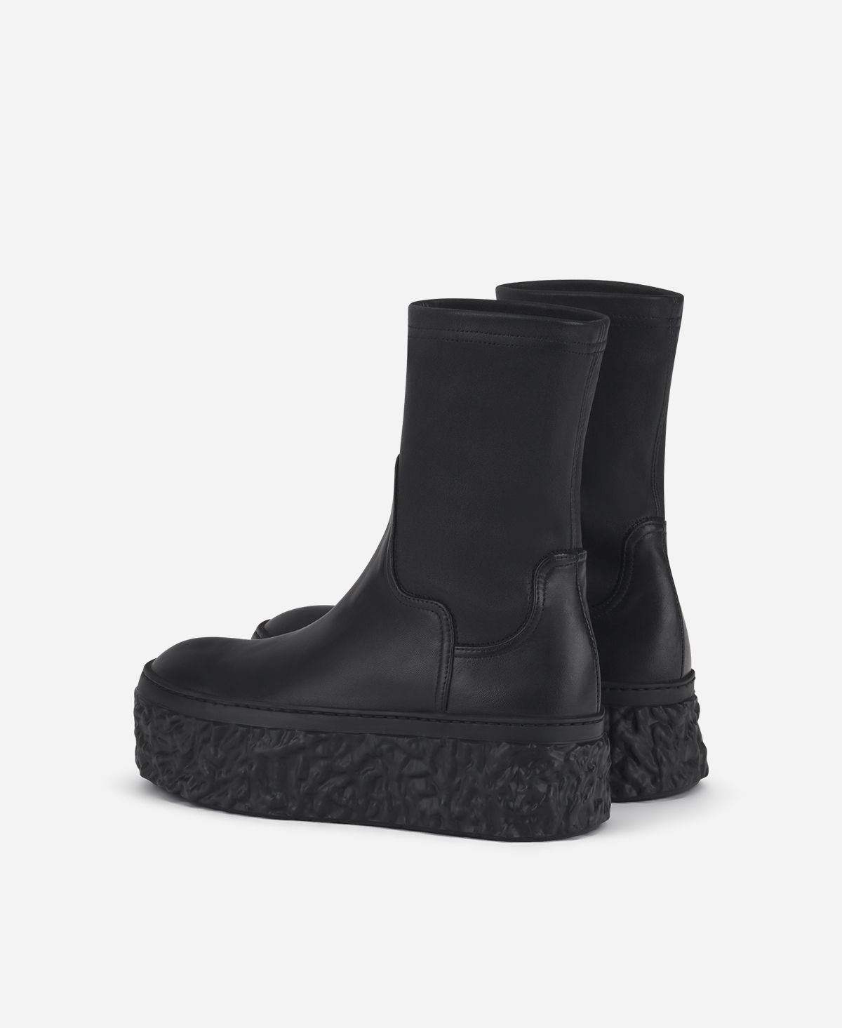 Agl Stivaletto stretch con platform Nero Magma Stretch Esporta salva
