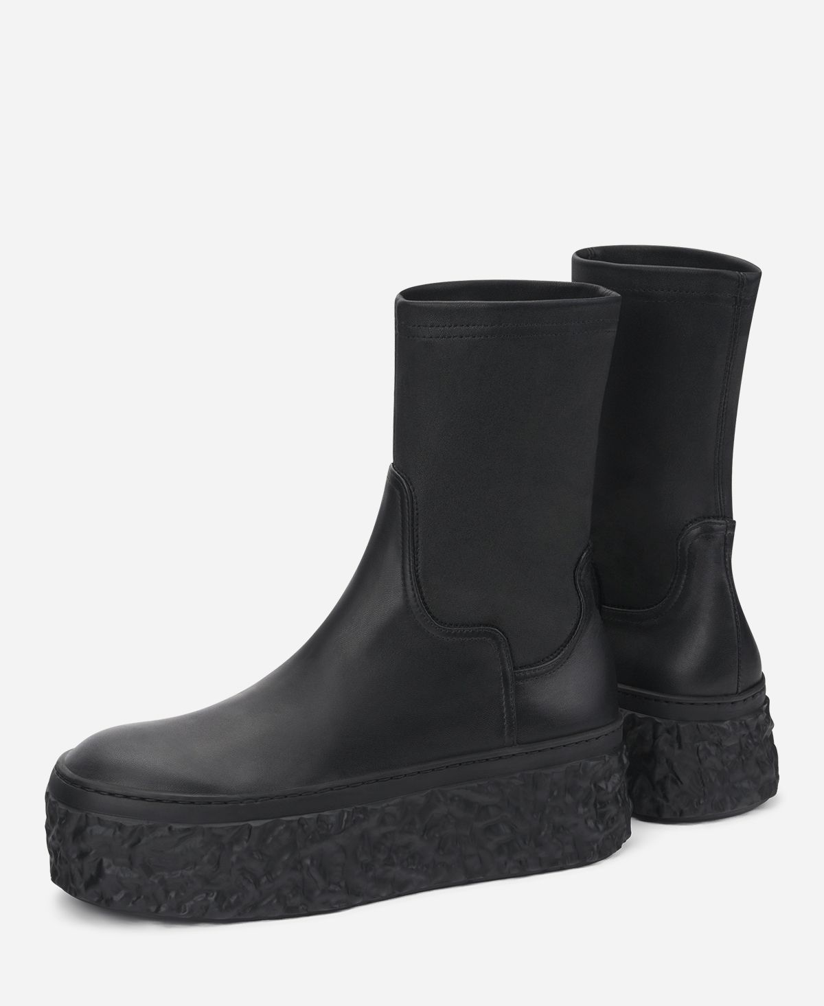 Agl Stivaletto stretch con platform Nero Magma Stretch Esporta salva