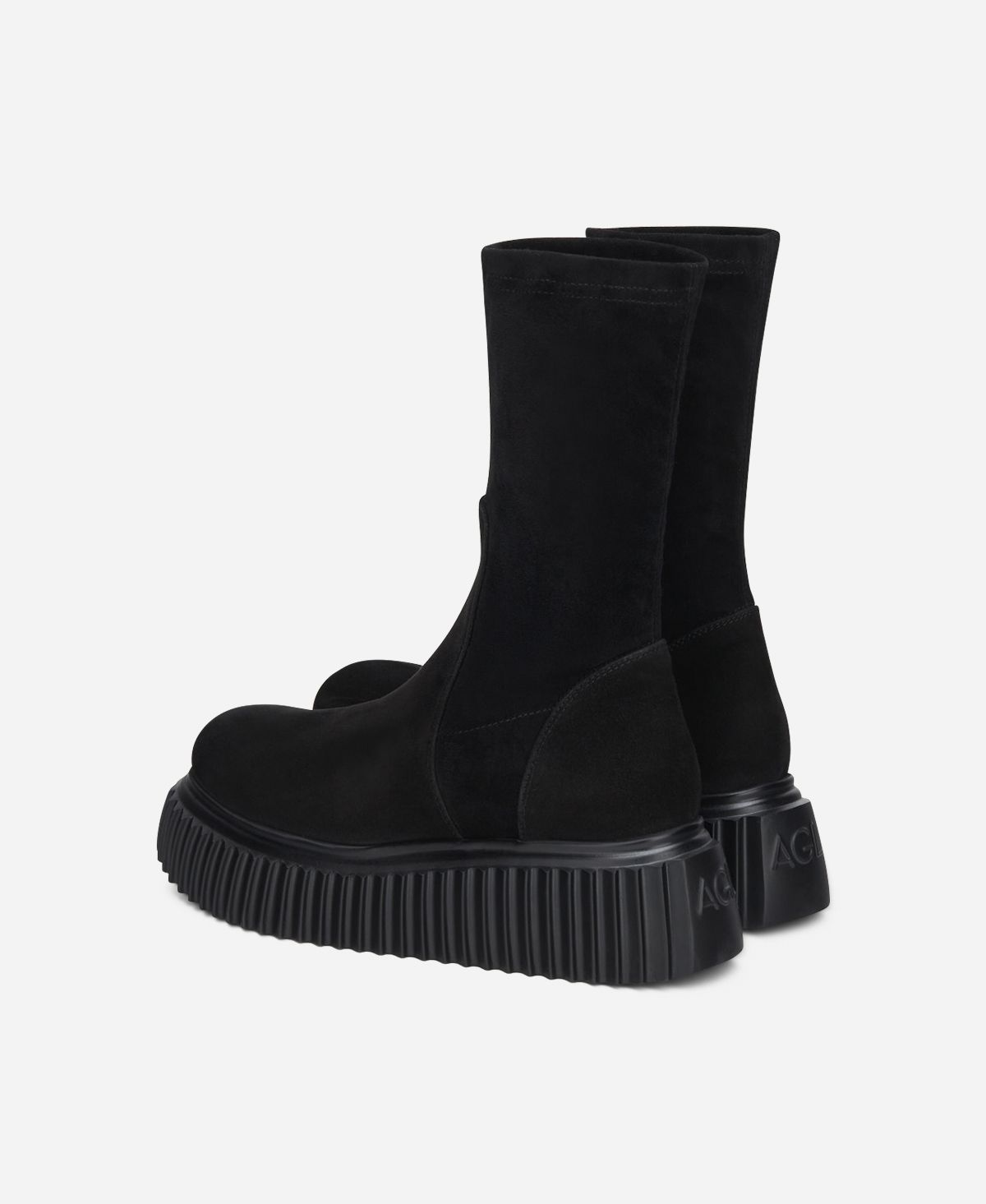 Agl Stivaletto in velour Nero MILAGROS STRETCH Qualità