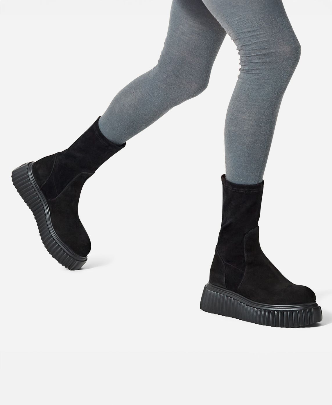 Agl Stivaletto in velour Nero MILAGROS STRETCH Qualità