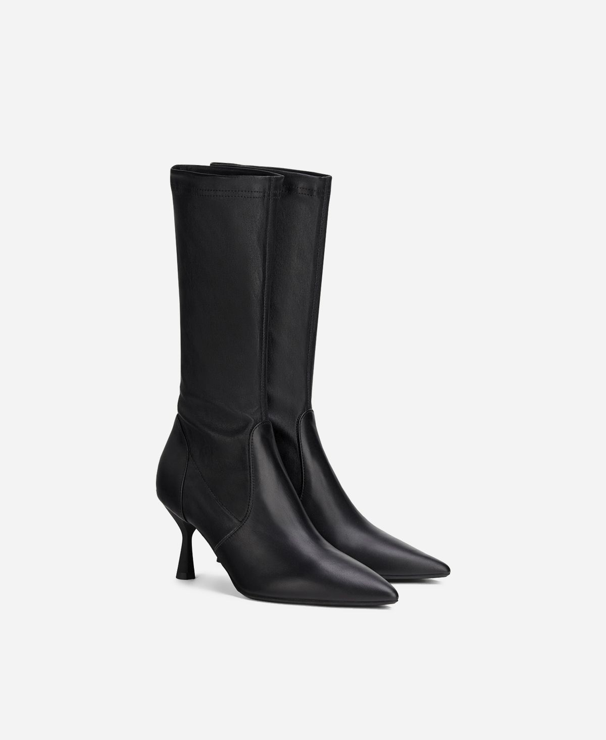 Agl Stivaletto in pelle stretch Nero LILLY Qualità Garantita