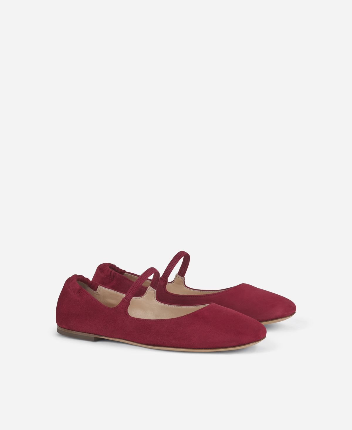 Agl Ballerina in velour Rosso Iris In Vendita