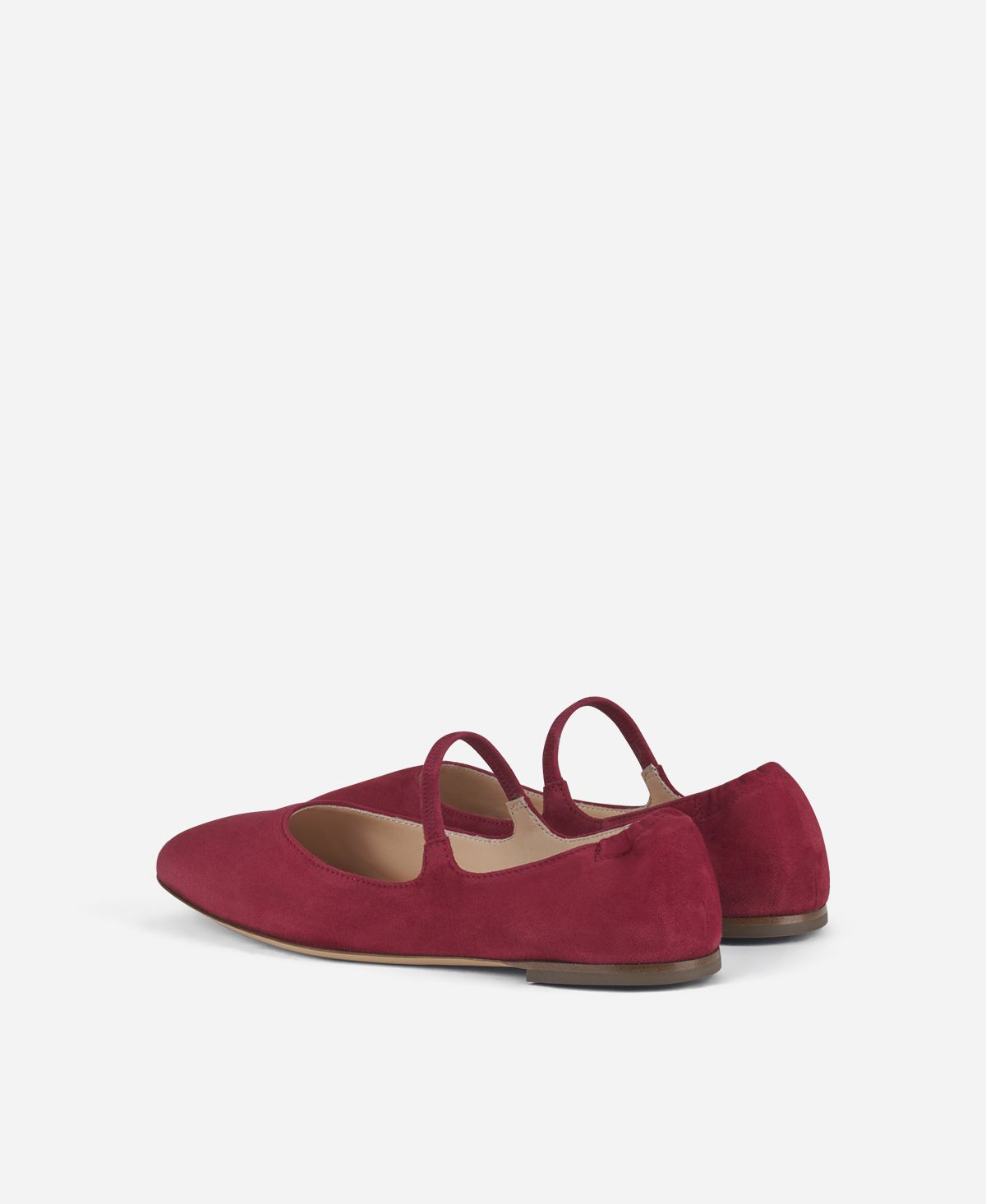 Agl Ballerina in velour Rosso Iris In Vendita