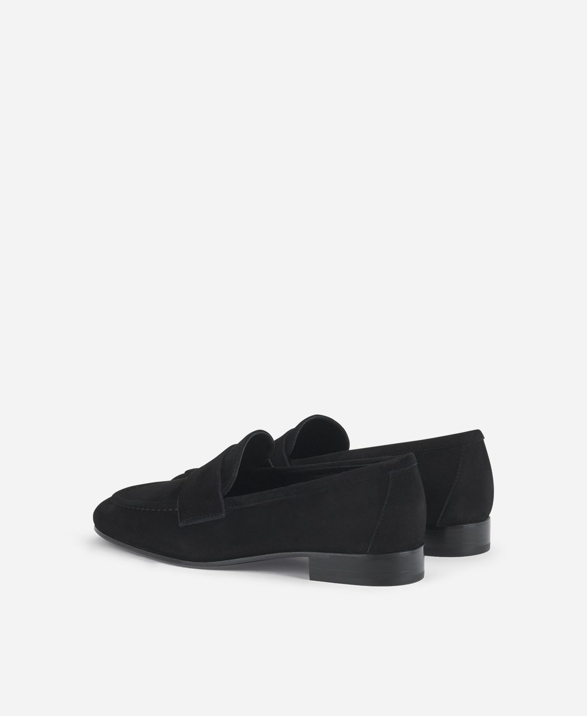 Agl Loafer in velour Nero Costanza Stitch Offerte