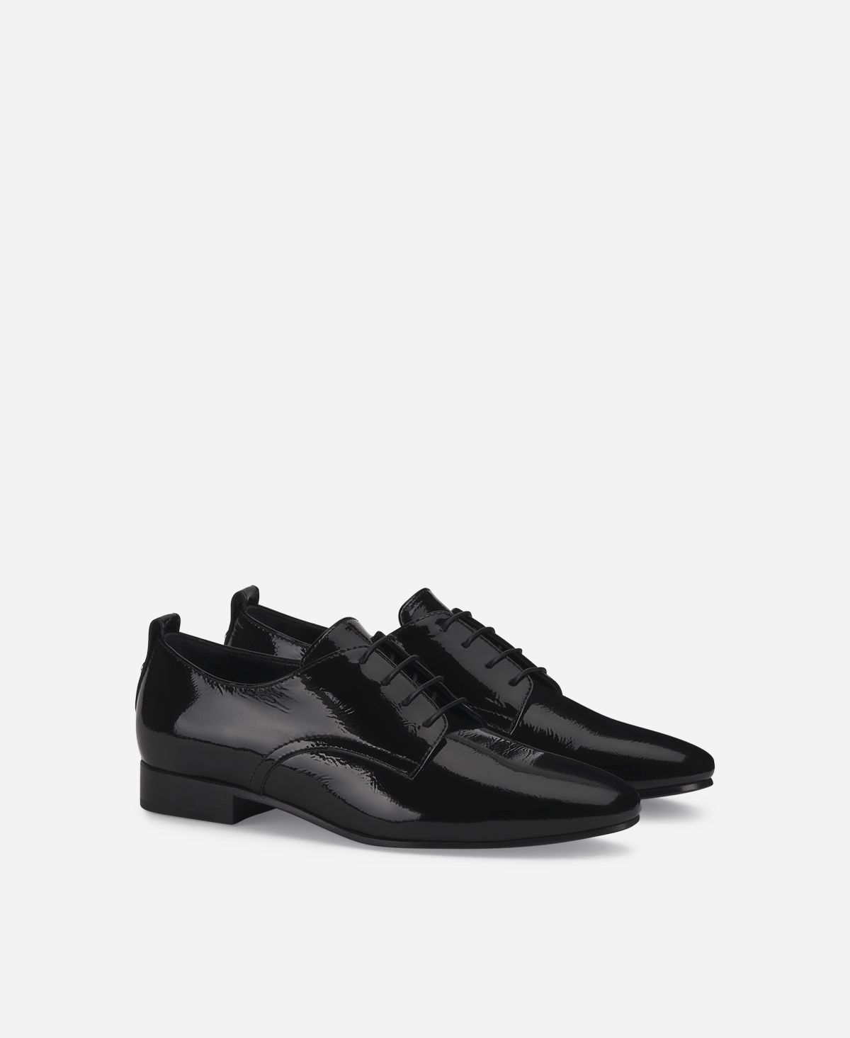Agl Stringata in vernice Nero Costanza Derby Vendita Calda