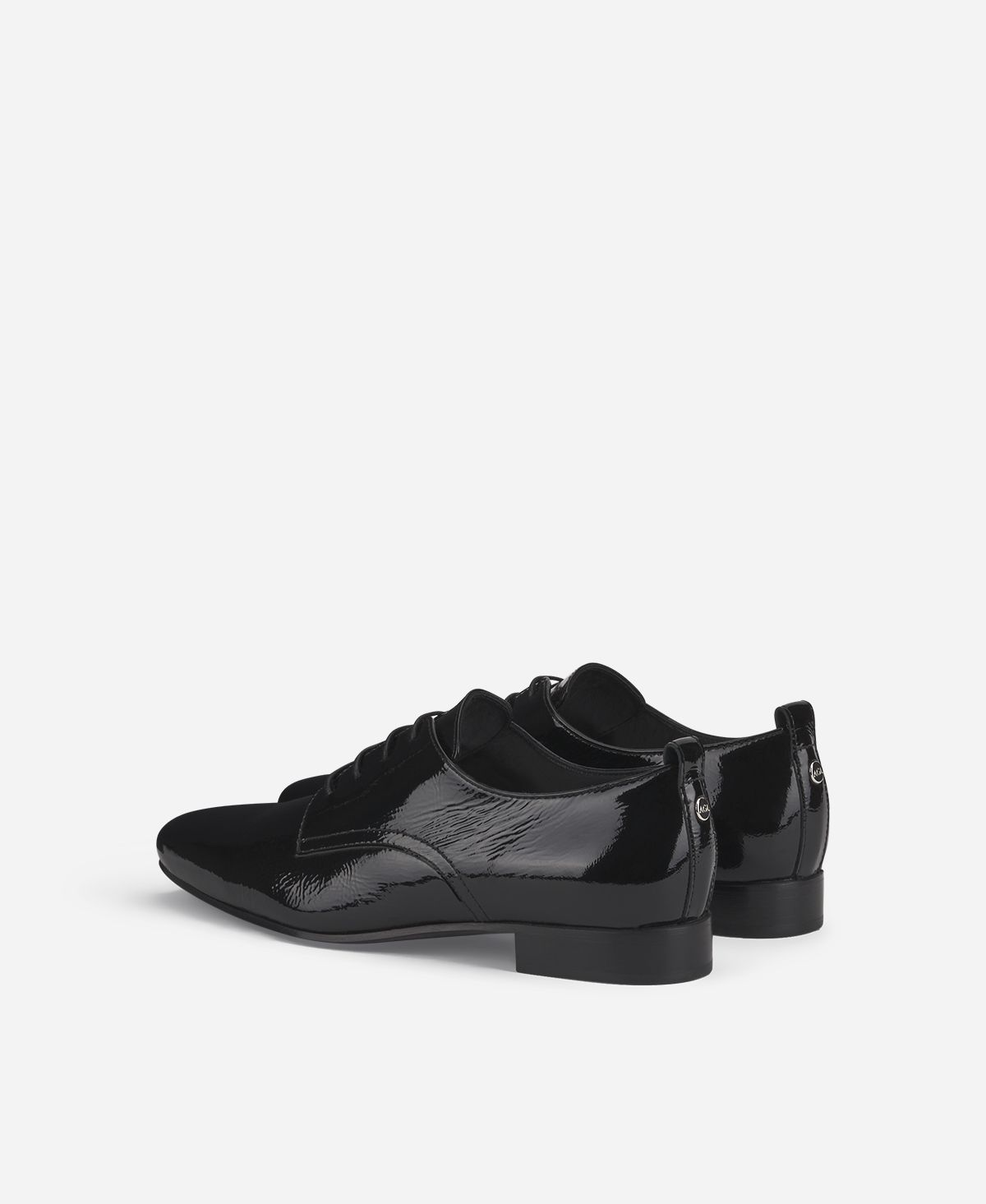Agl Stringata in vernice Nero Costanza Derby Vendita Calda