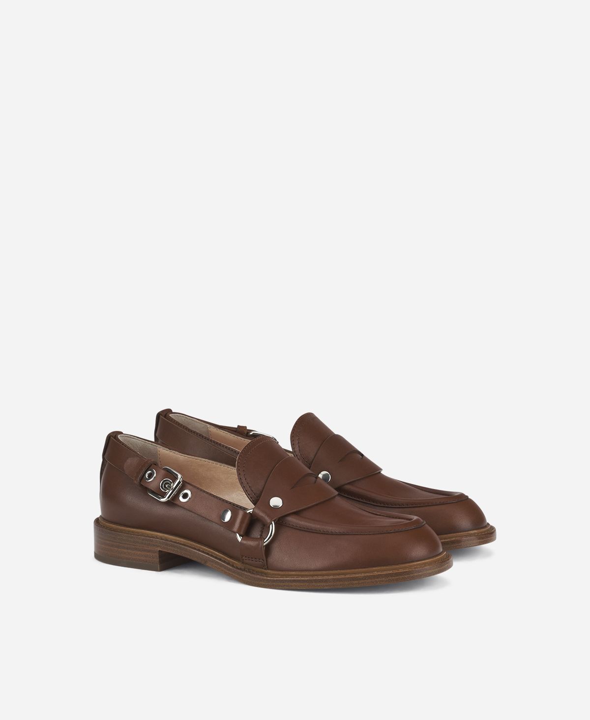 Agl Mocassino con fibbia Cuoio Stephan Saldi Di Fabbrica