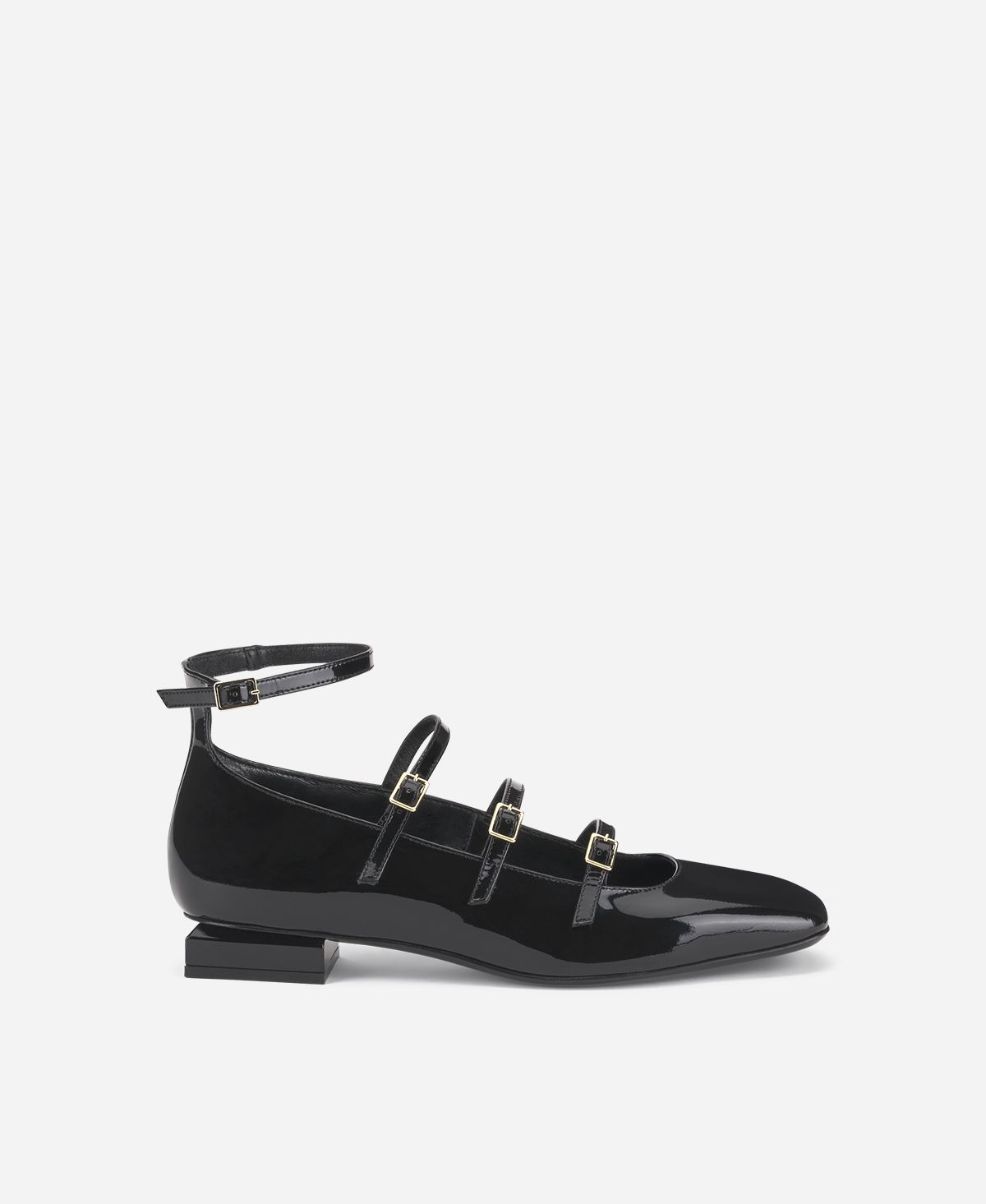Agl Ballerina con cinturini Nero Angie L Straps