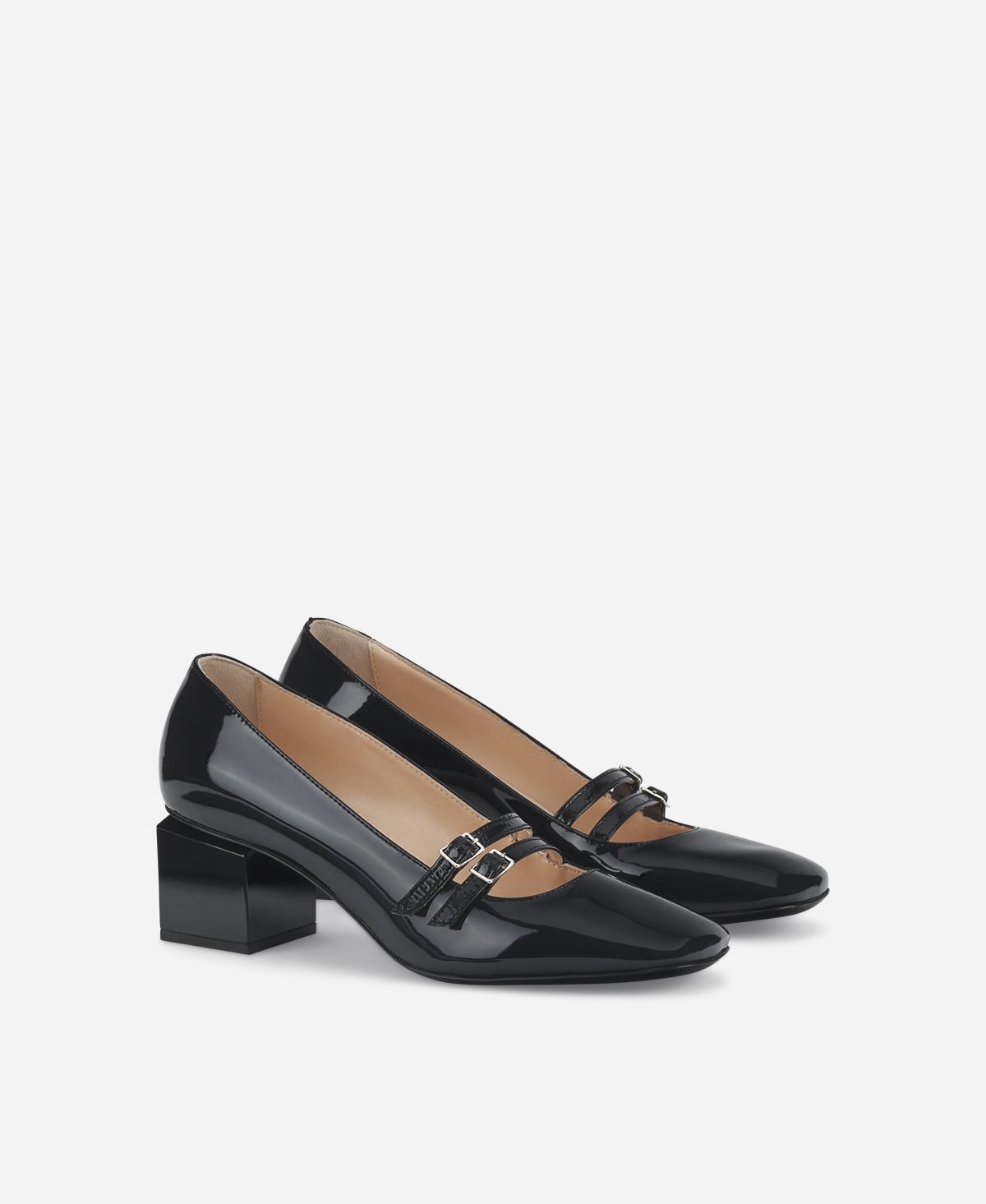 Agl Pump con cinturini Blu notte Angie Mary Jane Italia