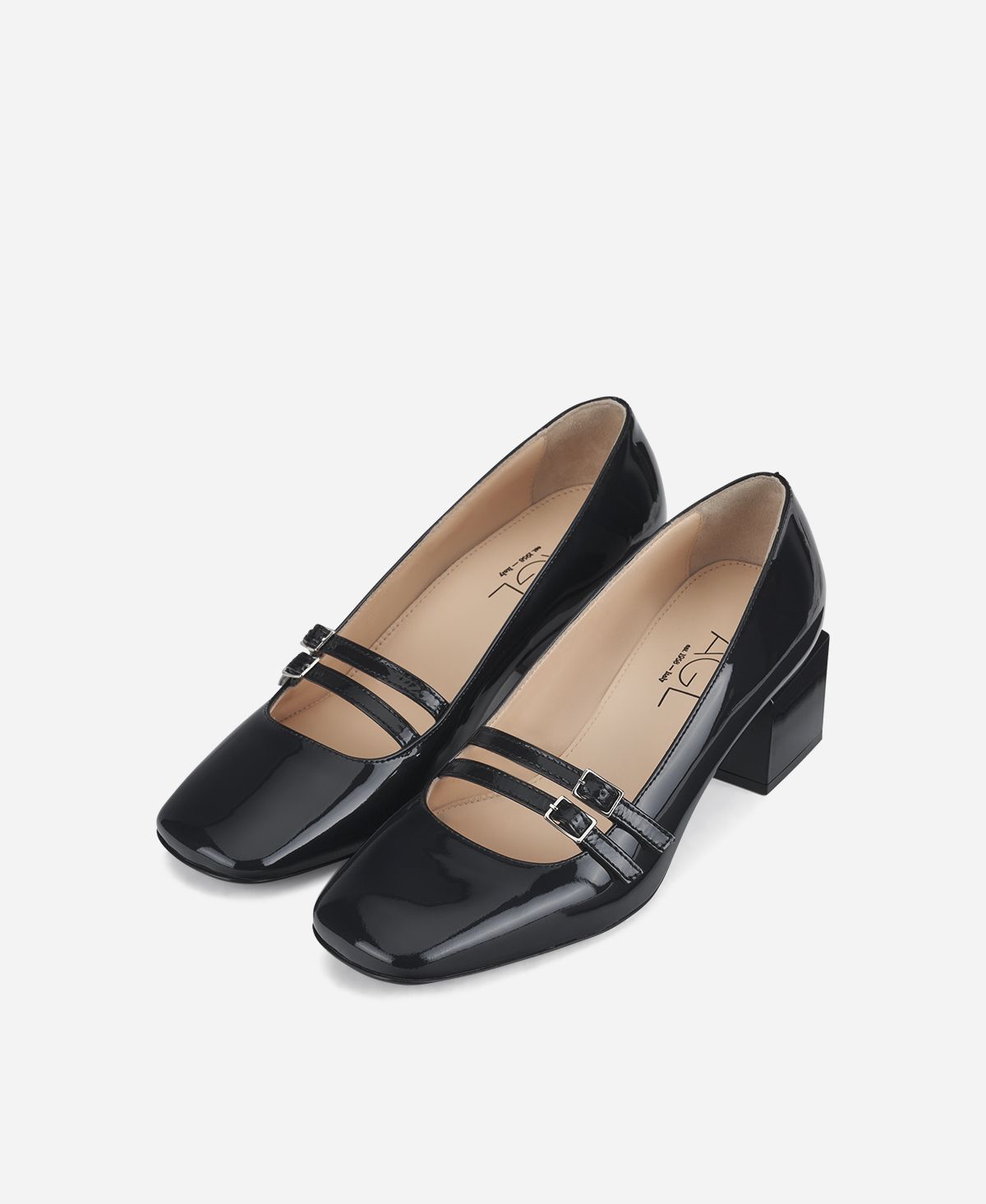 Agl Pump con cinturini Blu notte Angie Mary Jane Italia