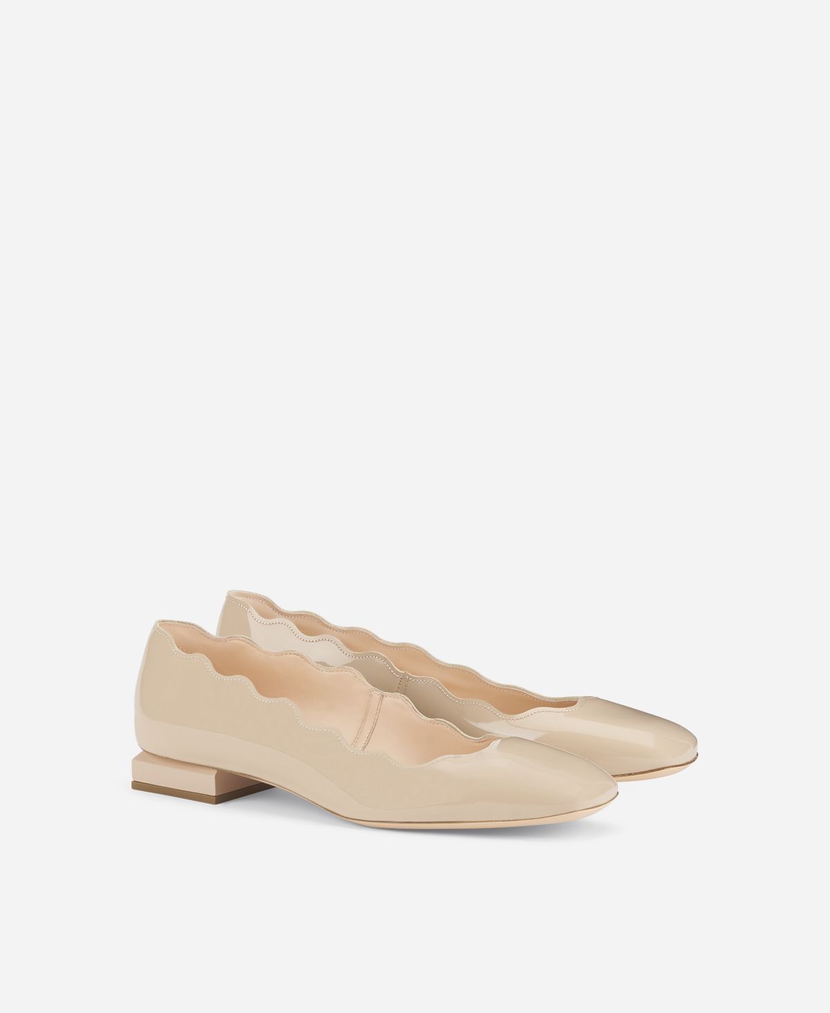 Agl Ballerina in vernice Beige Angie L Wave In Linea