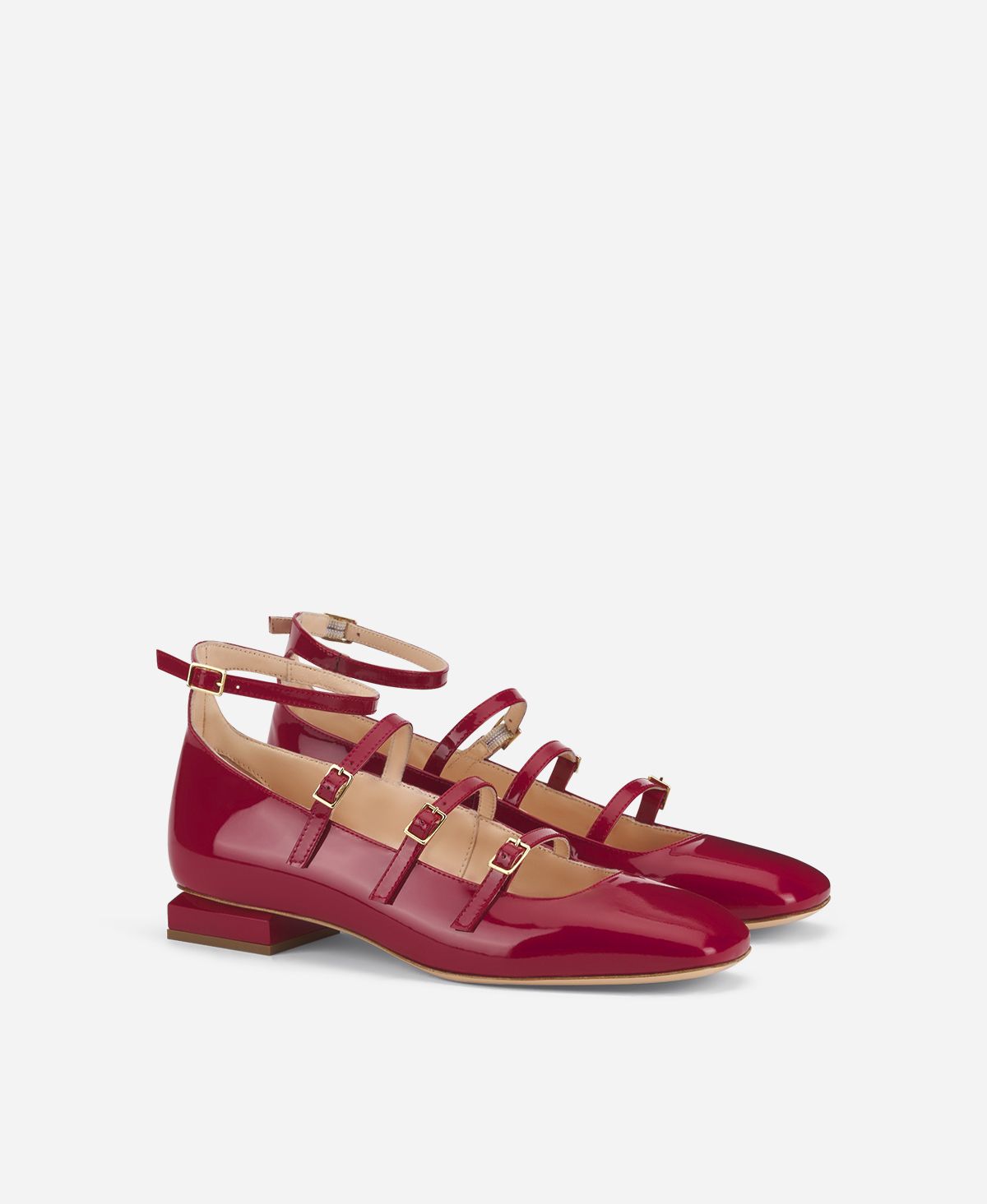 Agl Ballerina con cinturini Rosso Angie L Straps Negozio online di fabbrica