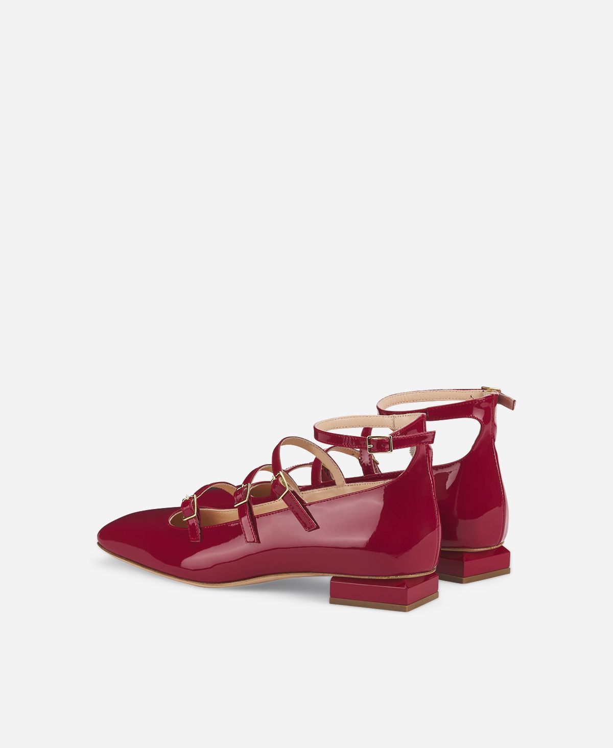 Agl Ballerina con cinturini Rosso Angie L Straps Negozio online di fabbrica