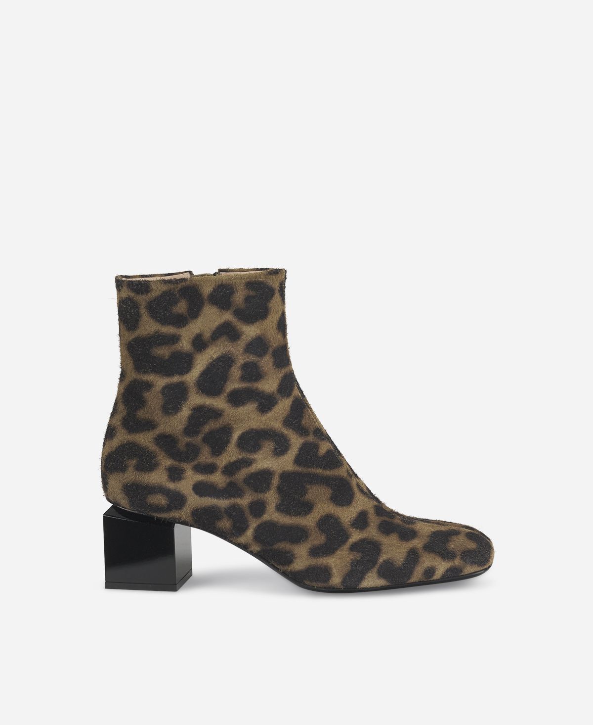 Agl Stivaletto animalier con tacco cubico Stampa leopard Angie Pure