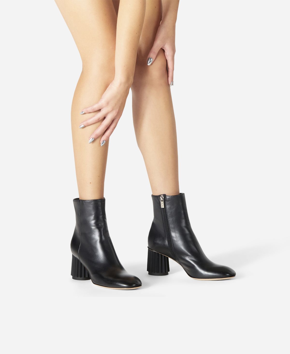 Agl Stivaletto con tacco design Nero Dorica M Bootie Qualità Garantita